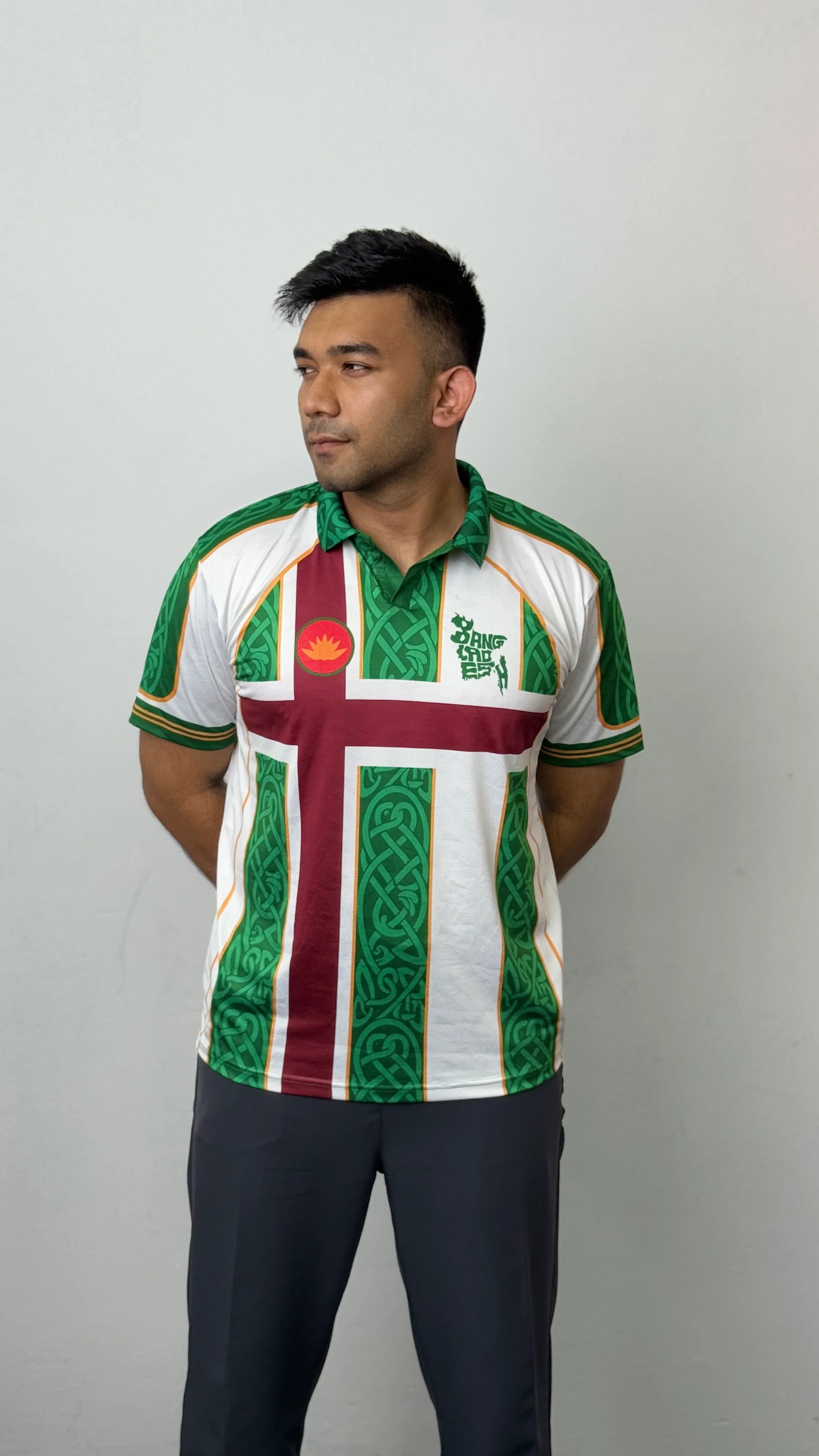 Bangladesh Heritage Cross Retro Jersey