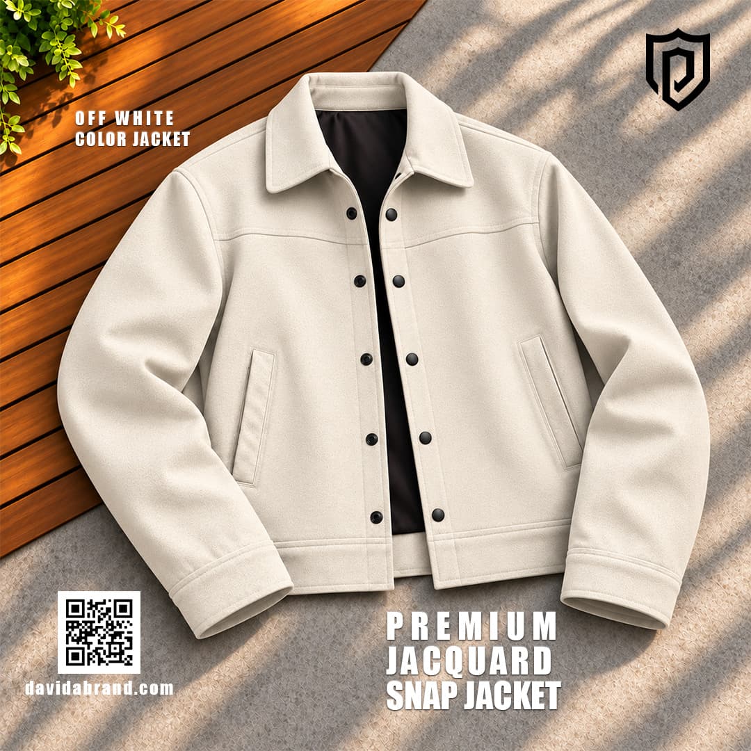 Men’s Off-White Premium Jacquard Snap Jacket