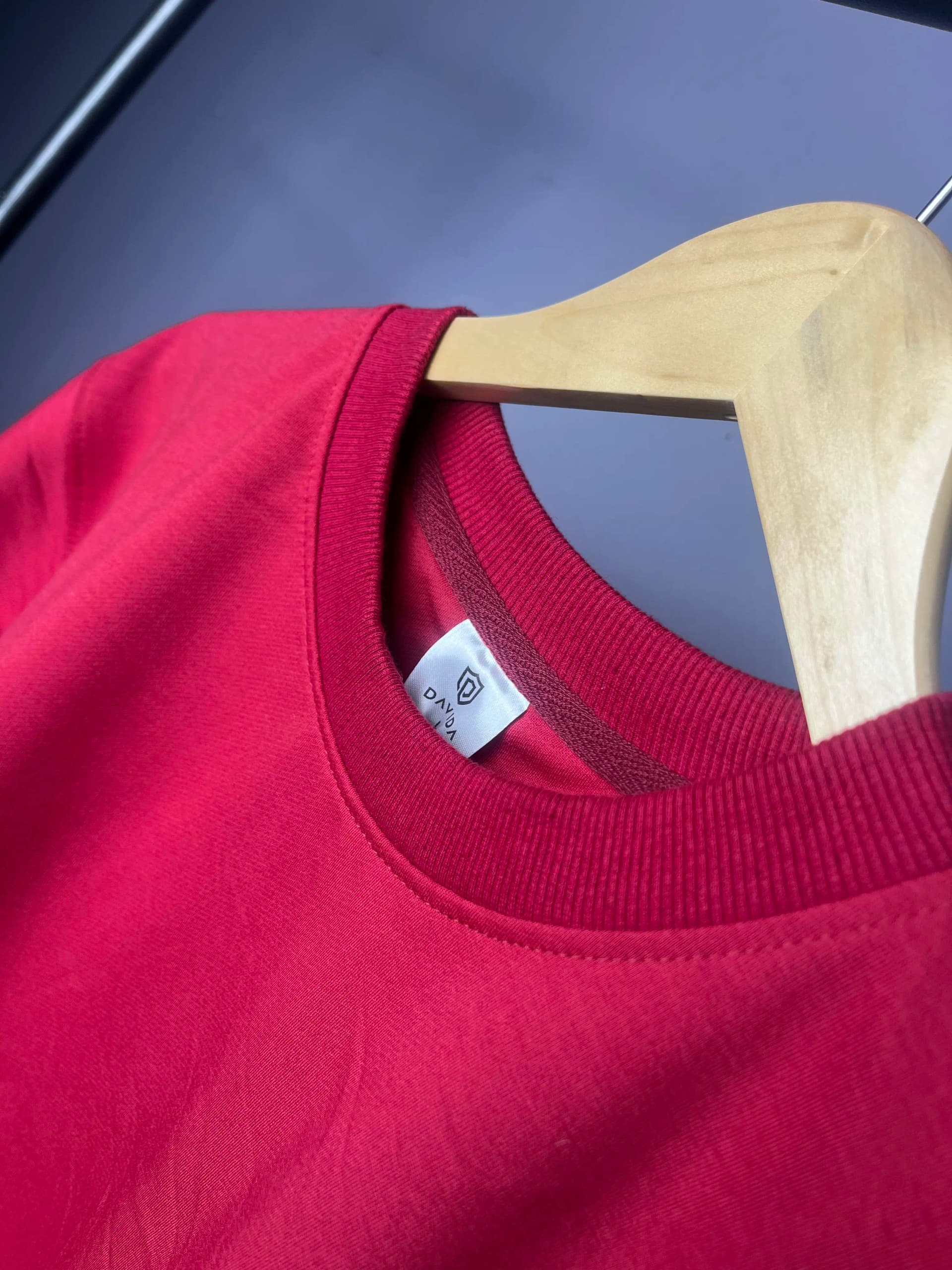 Men's Premium Drop Shoulder T-Shirt (Maroon)