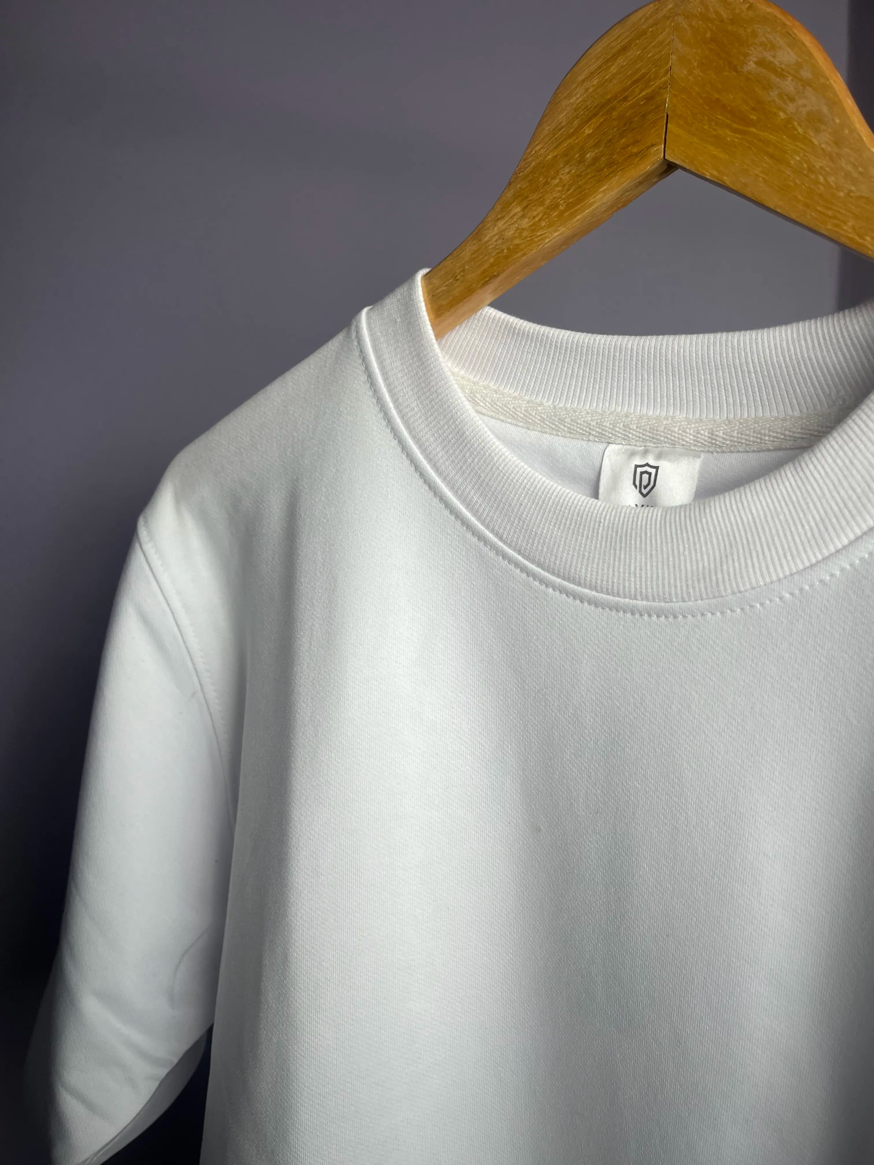 Men's Premium Drop Shoulder T-Shirt (White)