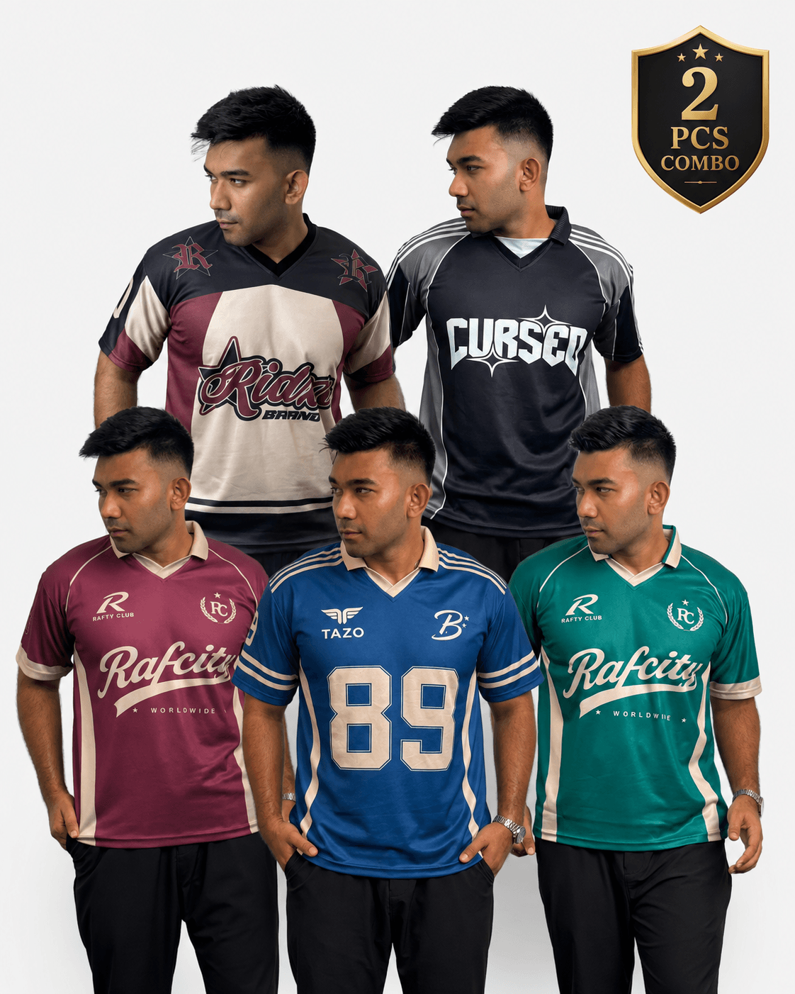 NEW Retro Jersey - 2 Pcs Combo