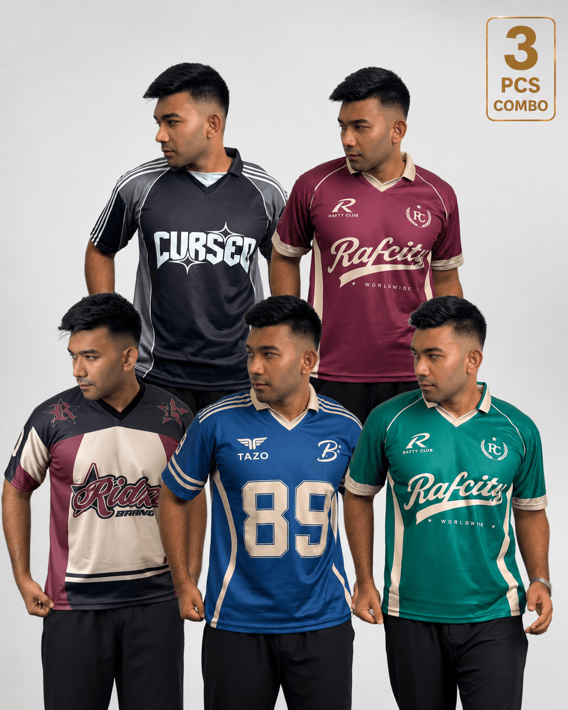 NEW Retro Jersey - 3 Pcs Combo