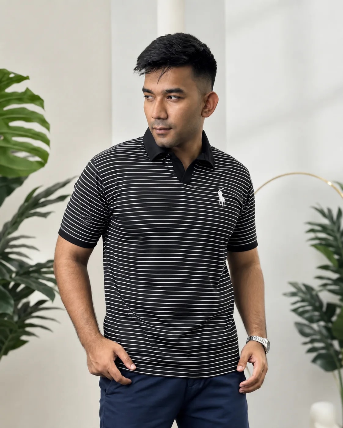 Old Money Polo Shirt – Black