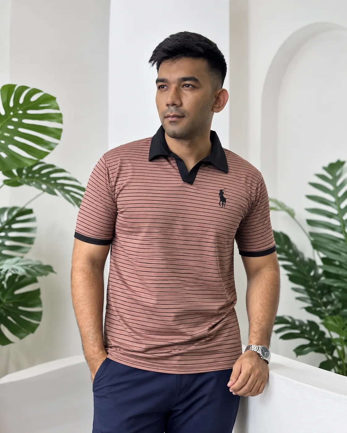 Old Money Premium Polo Shirt – Peach