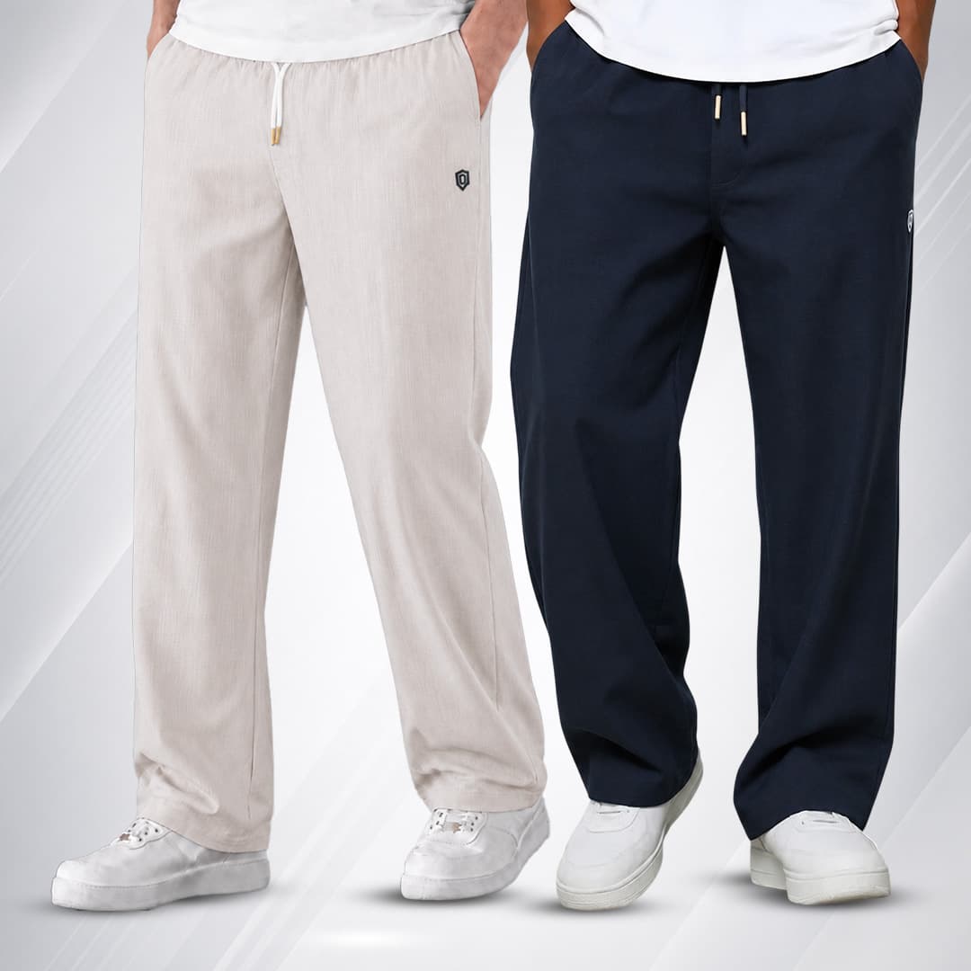 Ramie Cotton Trouser – 2 PCS Combo