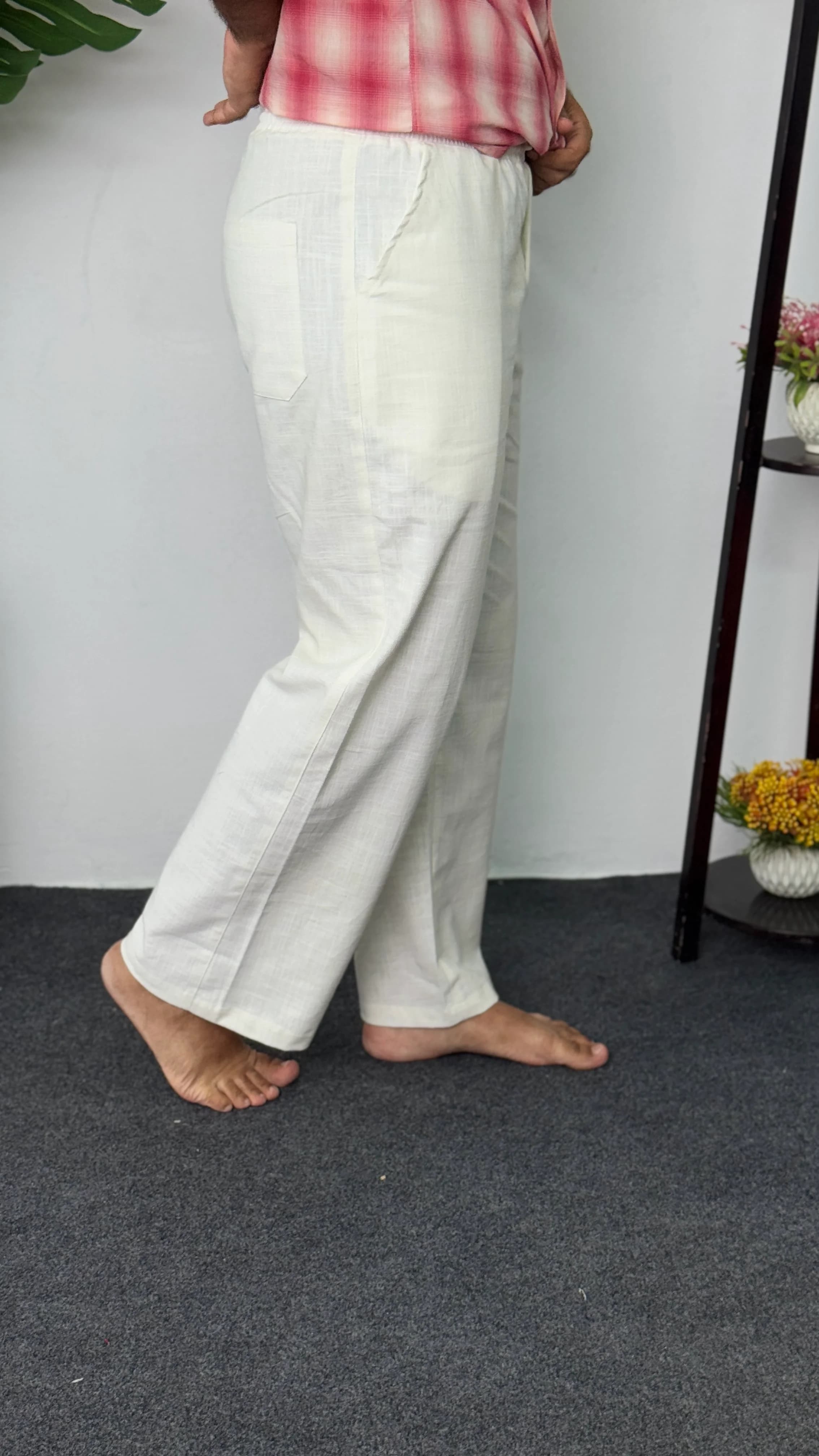 Remi Cotton Summer Trouser - White