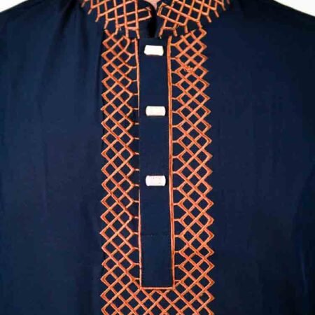Vanchur Panjabi - Navy Blue