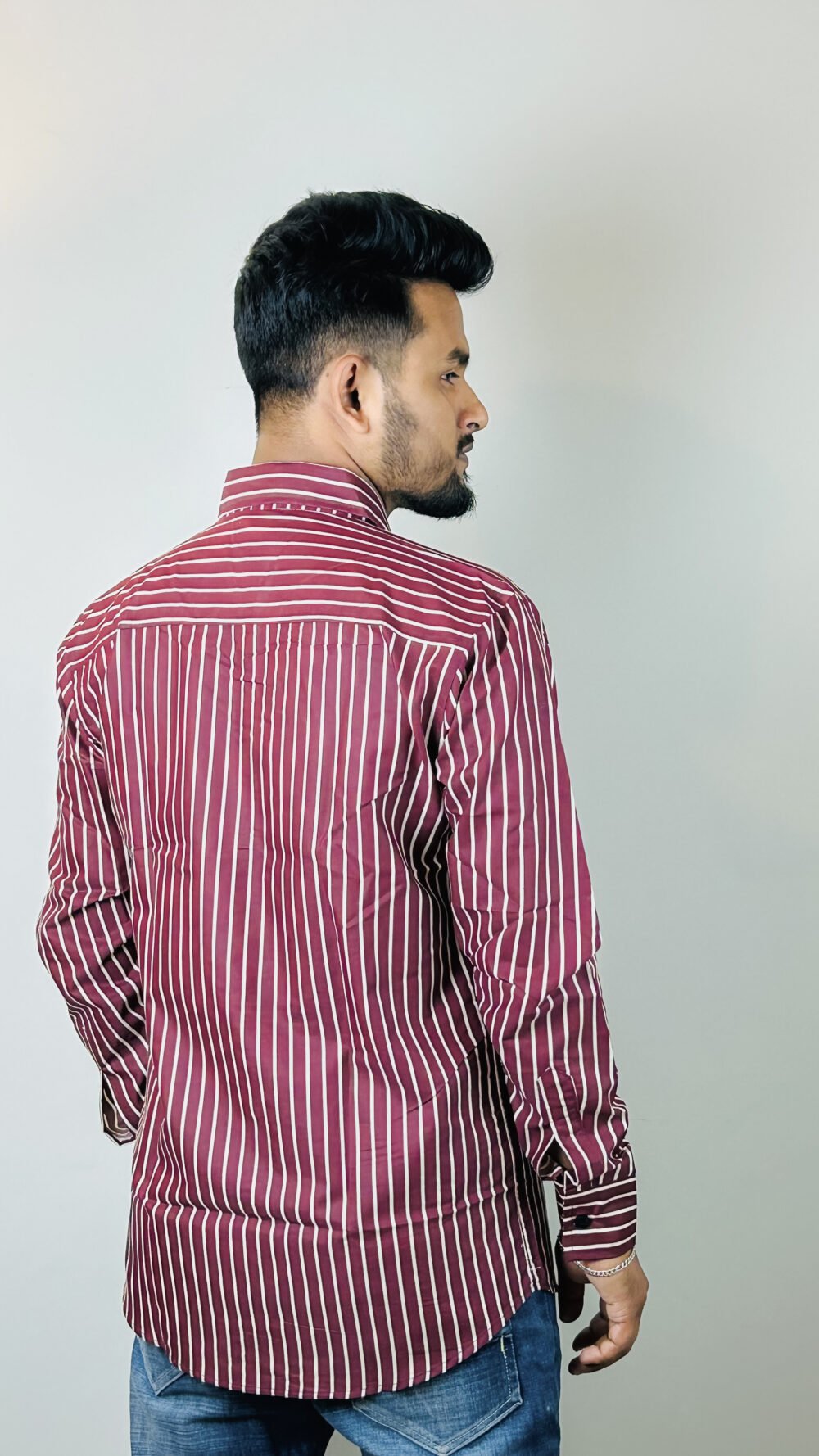 premium step formal & casual shirt – merun color