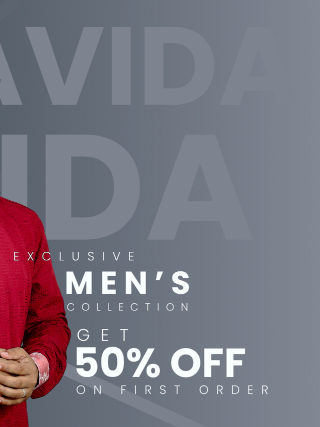 Davida Premium Embossed Snap-Button Panjabi