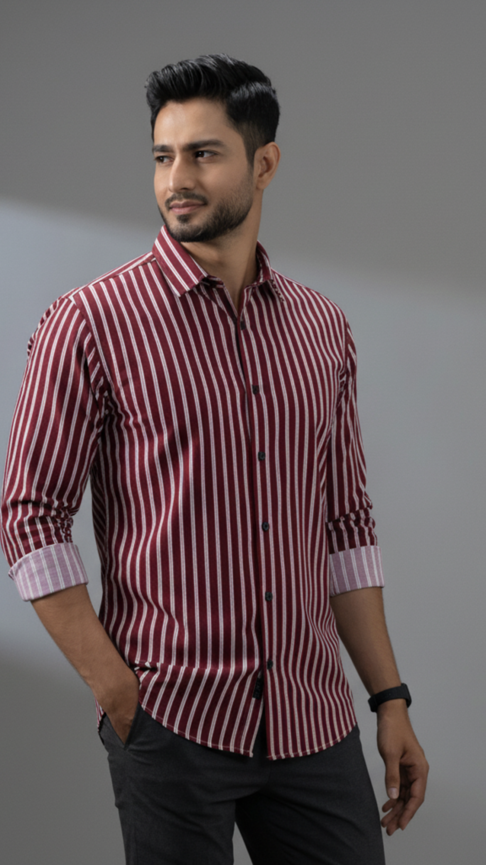 Stripe Check Shirt - Old Money