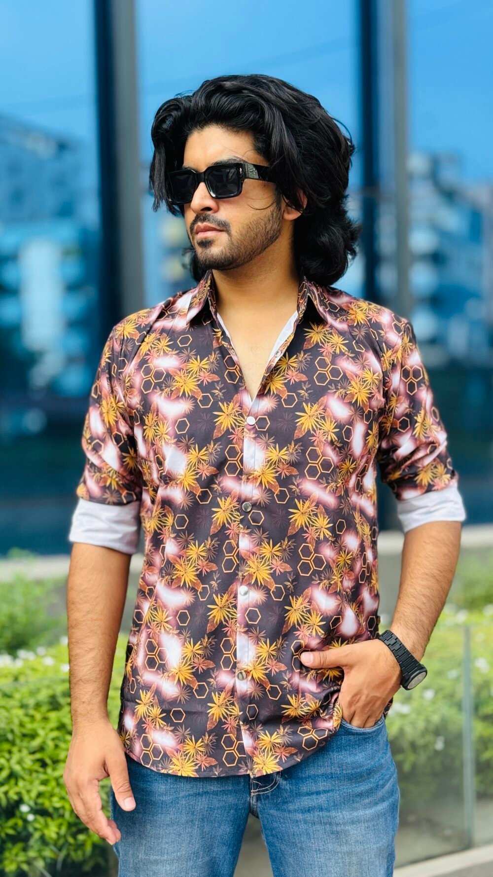 Micro-Stitch Cotton Shirt