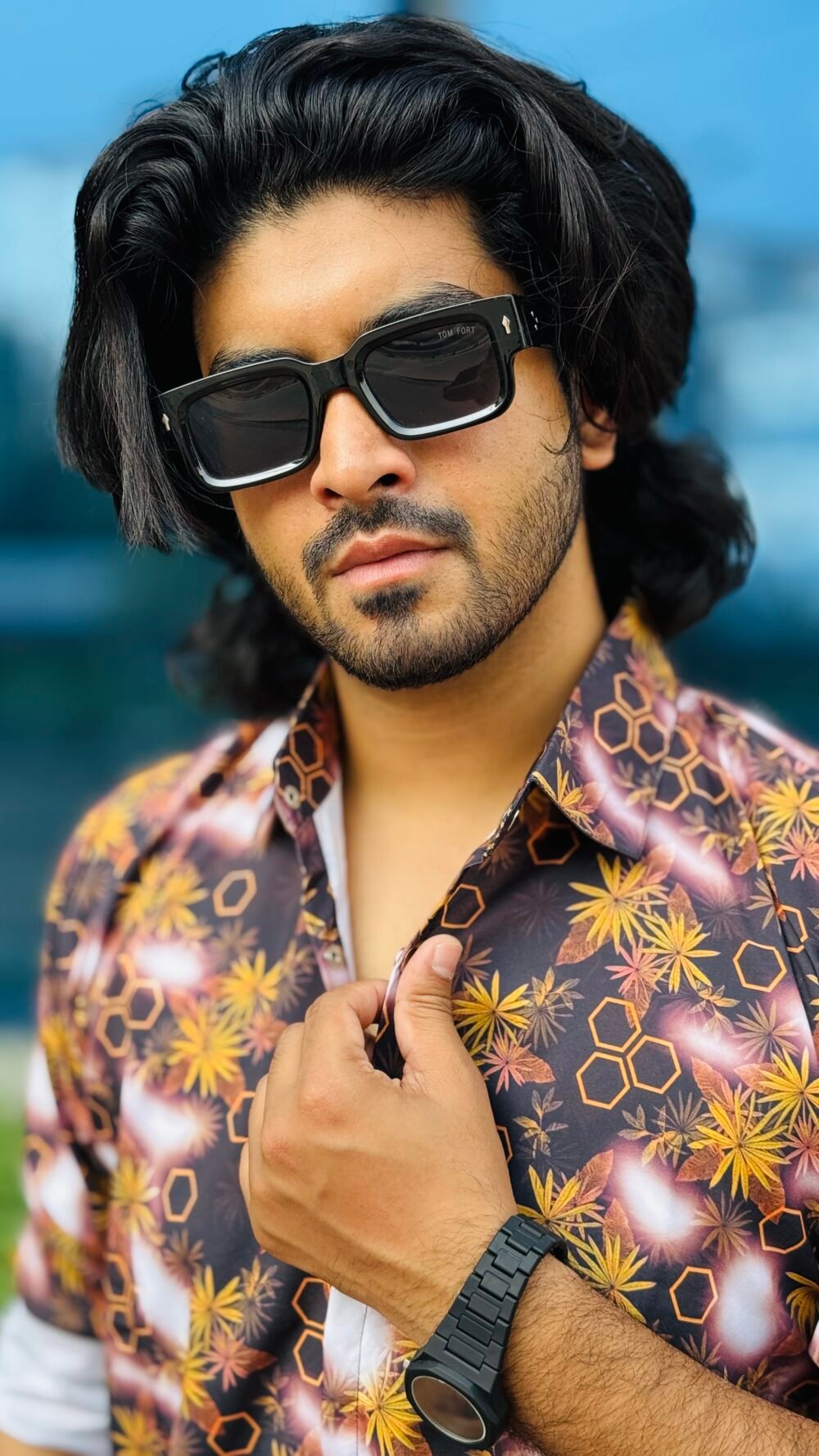 Micro-Stitch Cotton Shirt