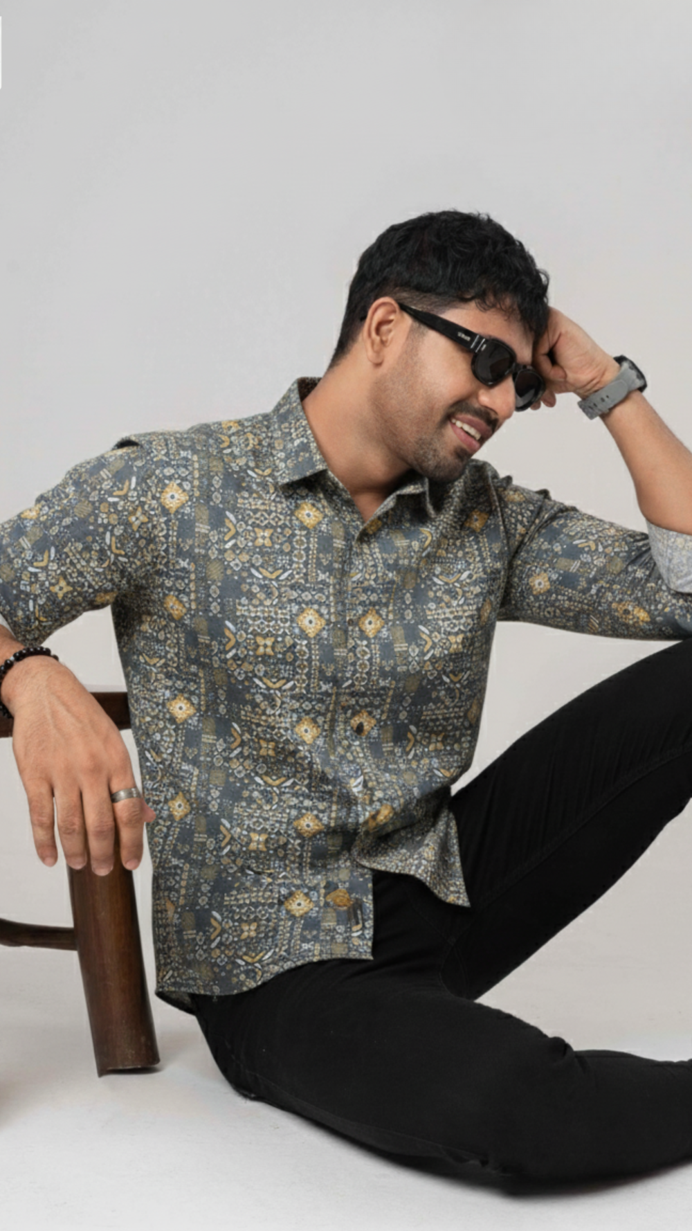 Micro-Stitch Cotton Shirt