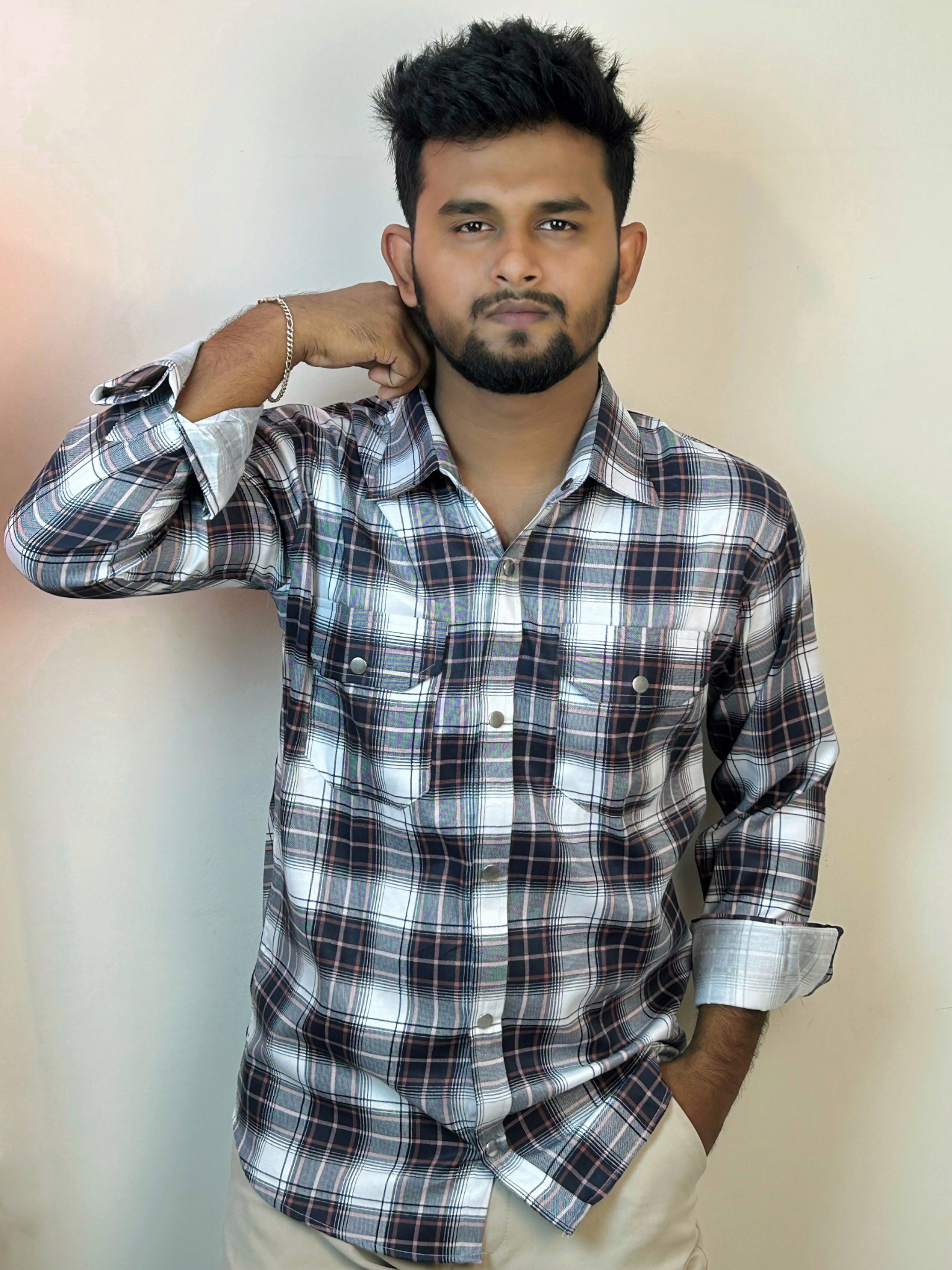 Double Pocket Check Shirt