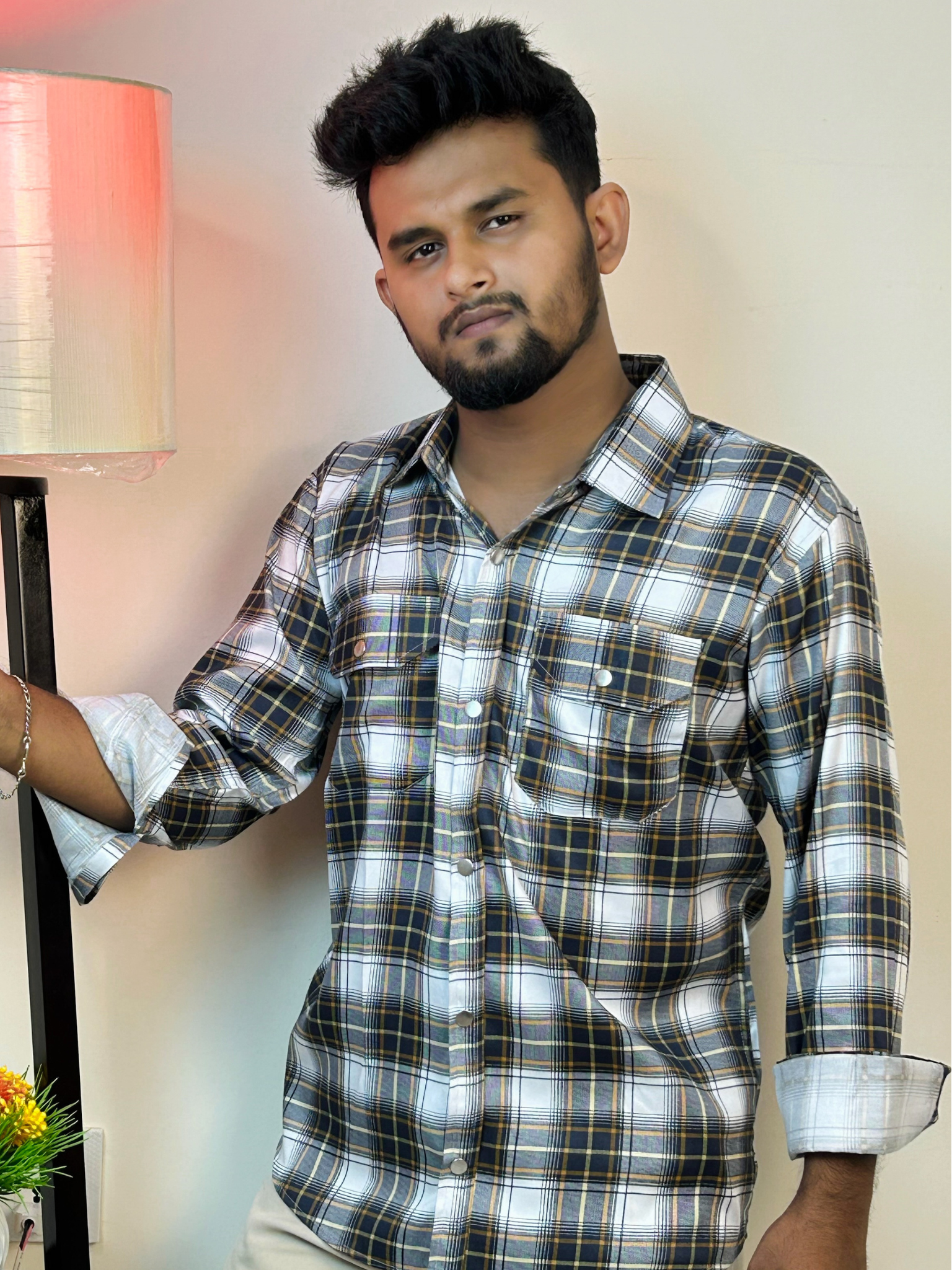 Double Pocket Check Shirt