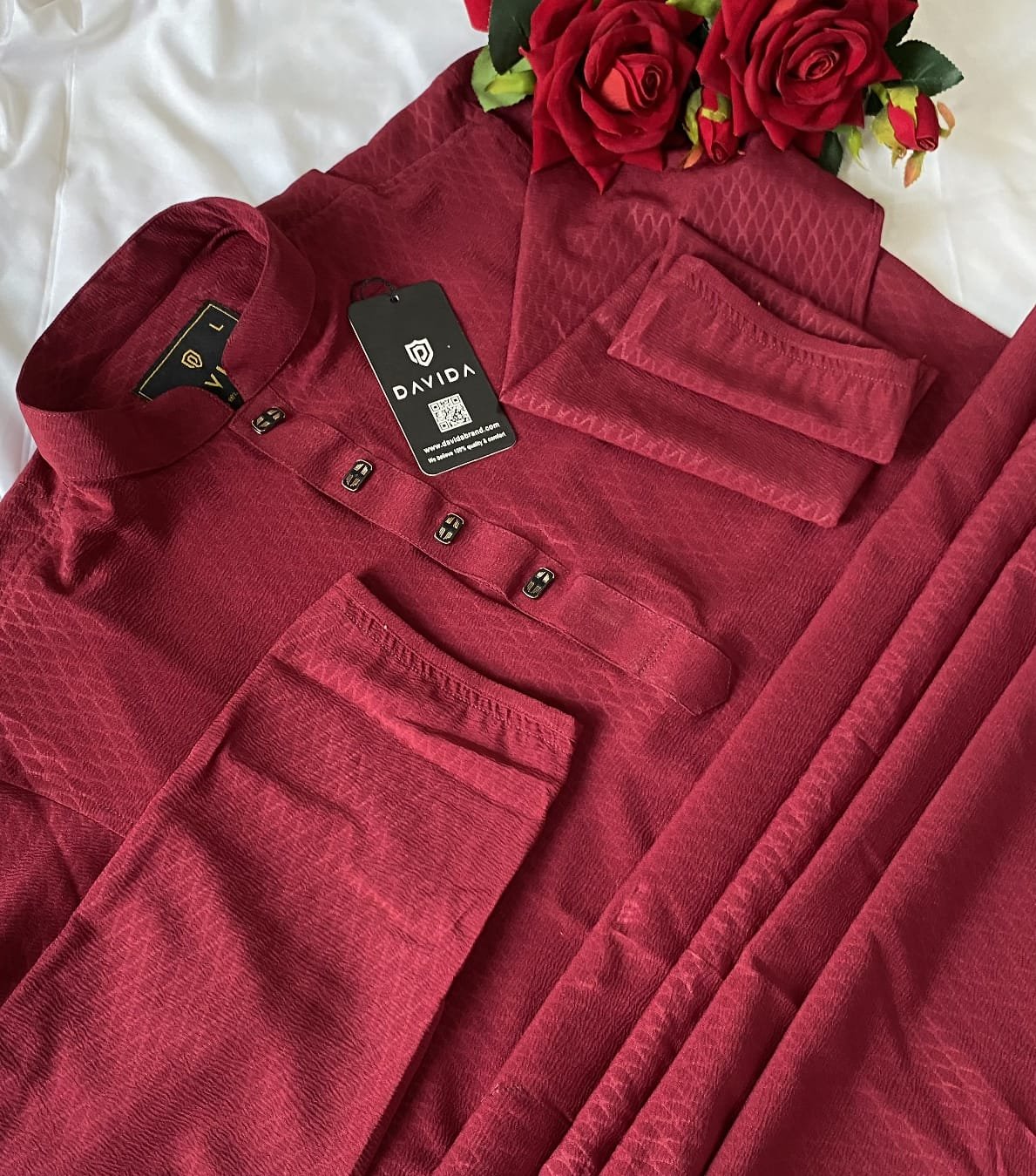 Premium Zafran Punjabi (Maroon Color) – Davida Brand
