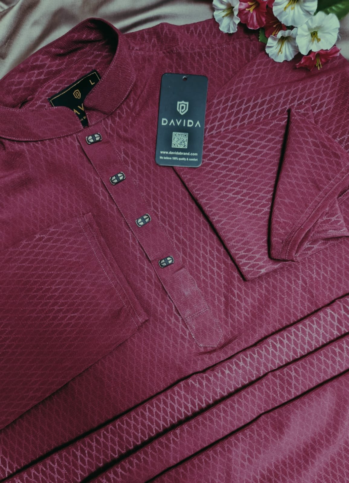 Premium Zafran Punjabi (Maroon Color) – Davida Brand